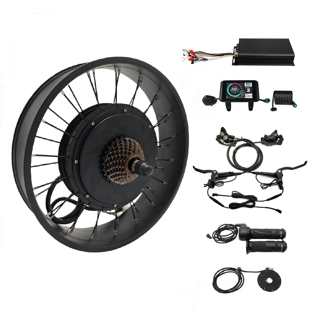 72V 100A Sabvoton Controller - Kit di conversione ruota grassa eBike