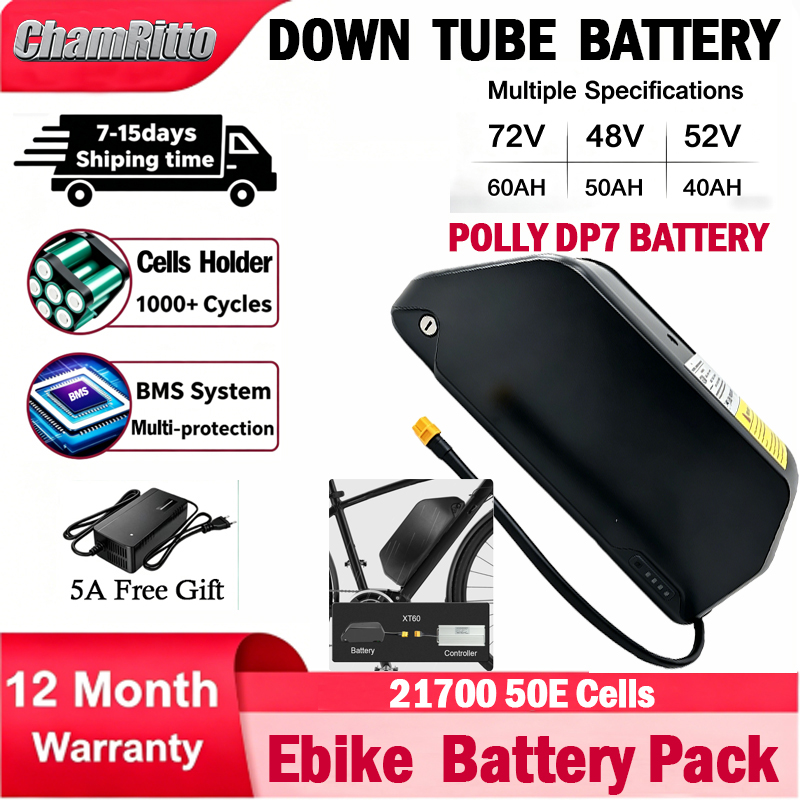 72V 50Ah 21700 Lithium Battery - Batteria per E-bike Cham-Rider 36V 48V