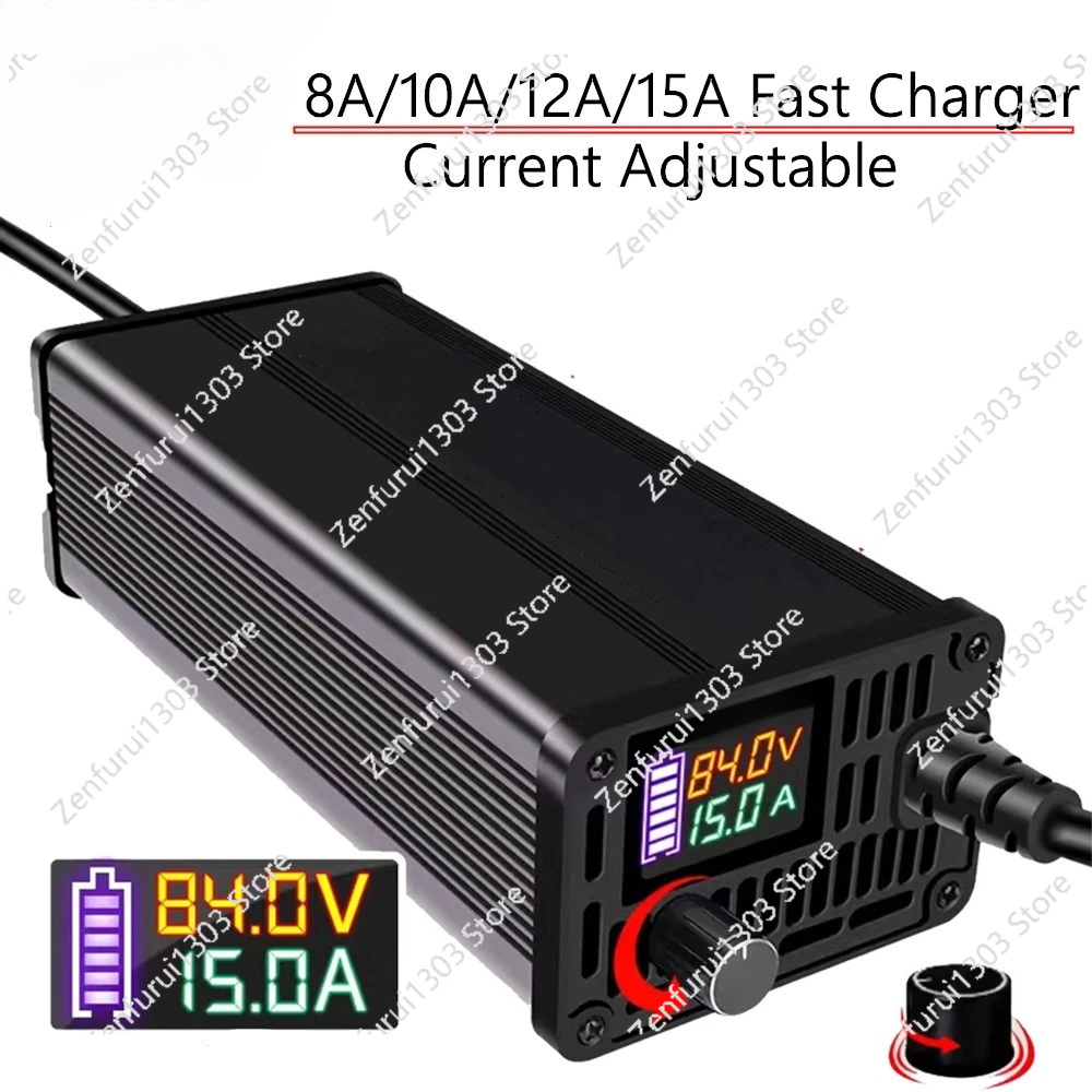 72V 15A Fast Charger - Caricabatterie agli ioni di litio LiFePO4