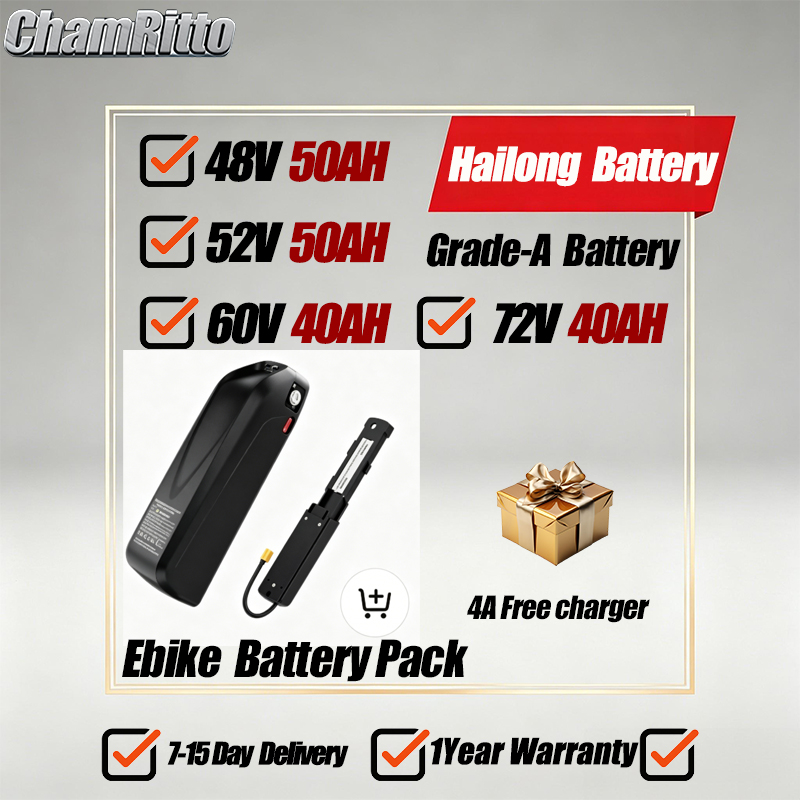 72V 50Ah 21700 Lithium Battery - Batteria per E-bike 21700 Hailong Polly