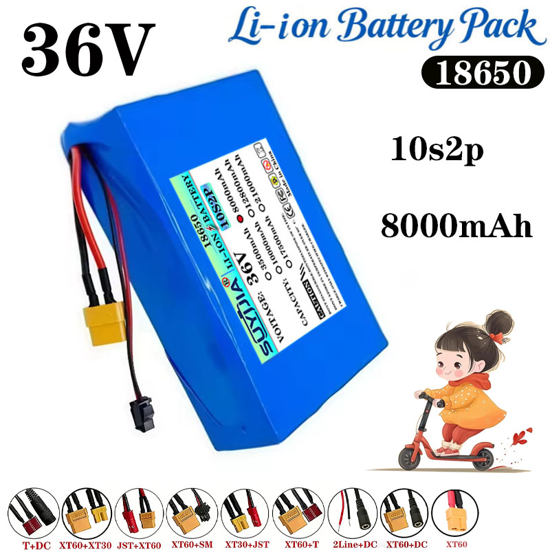 60V 50Ah Electric Scooter Battery - Batteria al litio 36V 8Ah 10S2P