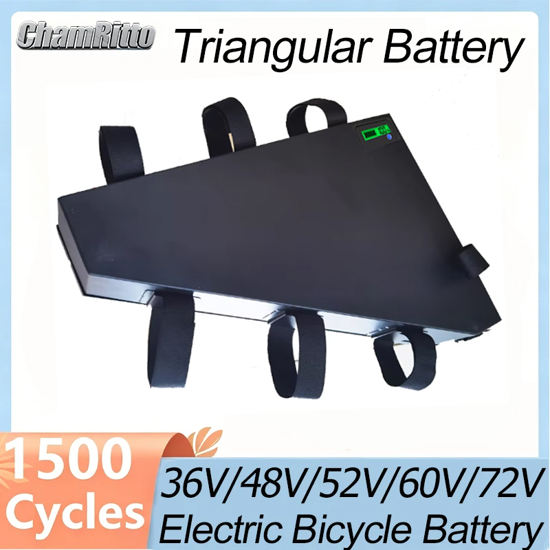 72V 50Ah 21700 Lithium Battery - Bicicletta Elettrica 60v72v 3000w Batteria Triangolare