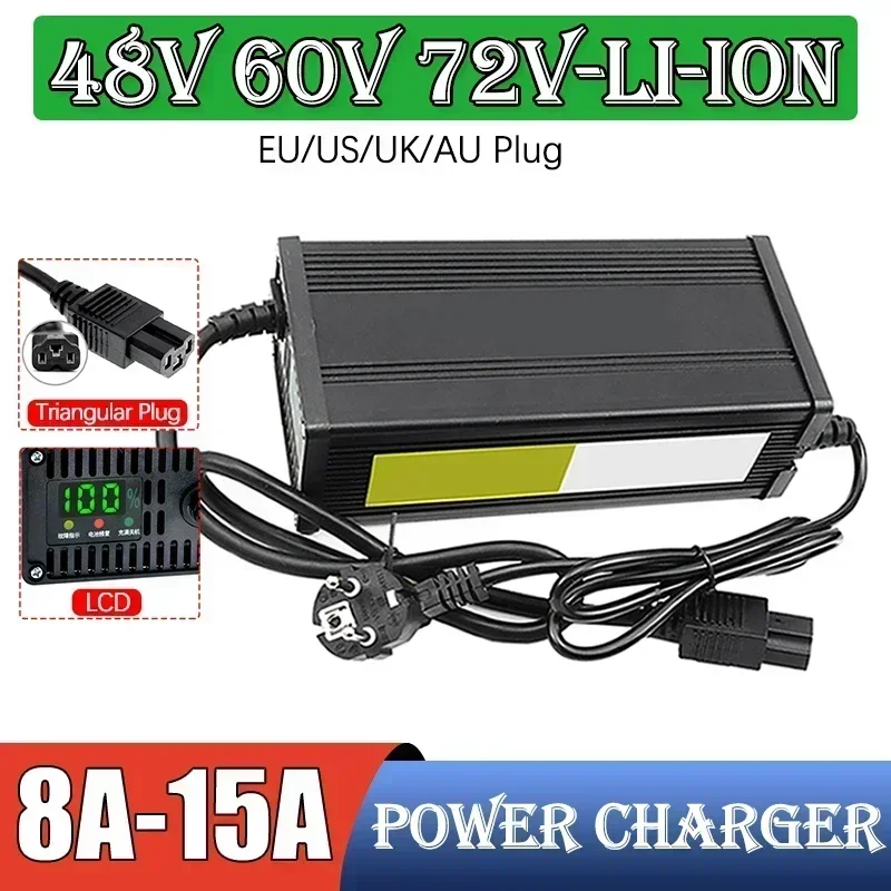 72V 15A Fast Charger - Caricabatteria al litio per veicoli elettrici