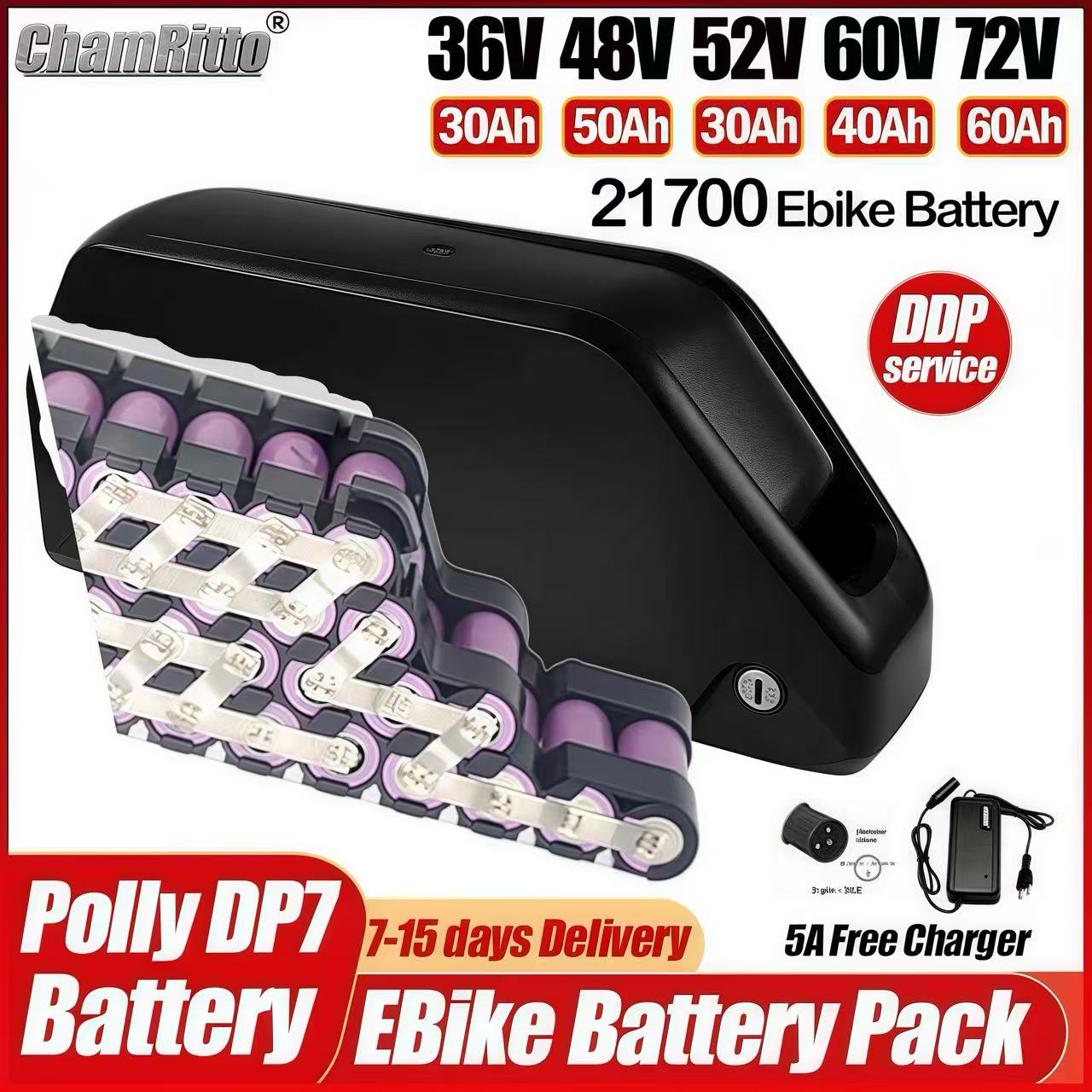 Batteria Hailong per bici elet - 72V 50Ah 21700 Lithium Battery recensione e prezzo