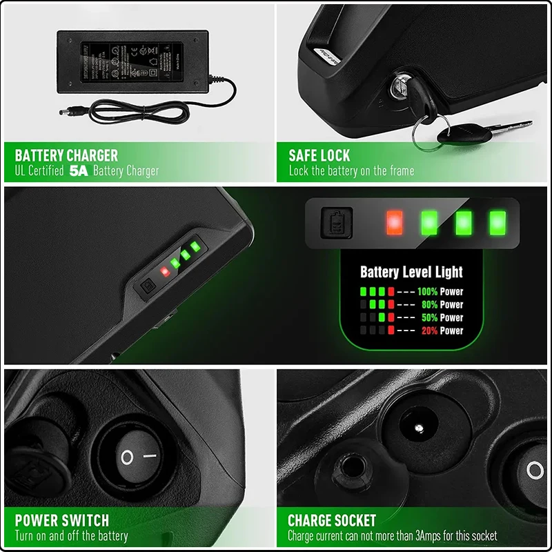 Batteria Hailong per bici elet - 72V 50Ah 21700 Lithium Battery recensione e prezzo