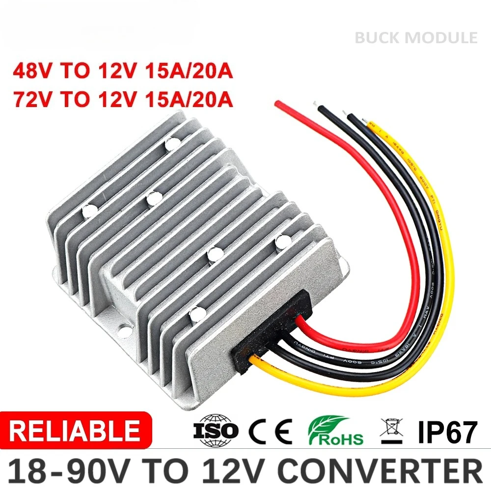 Convertitore DC DC da 20-90 V  - 72V 15A Fast Charger recensione e prezzo
