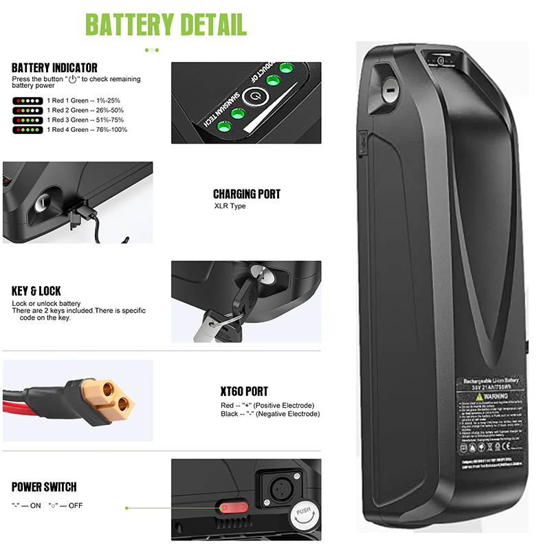 Batteria Ebike 48V 50AH 52V 36 - 72V 50Ah 21700 Lithium Battery recensione e prezzo