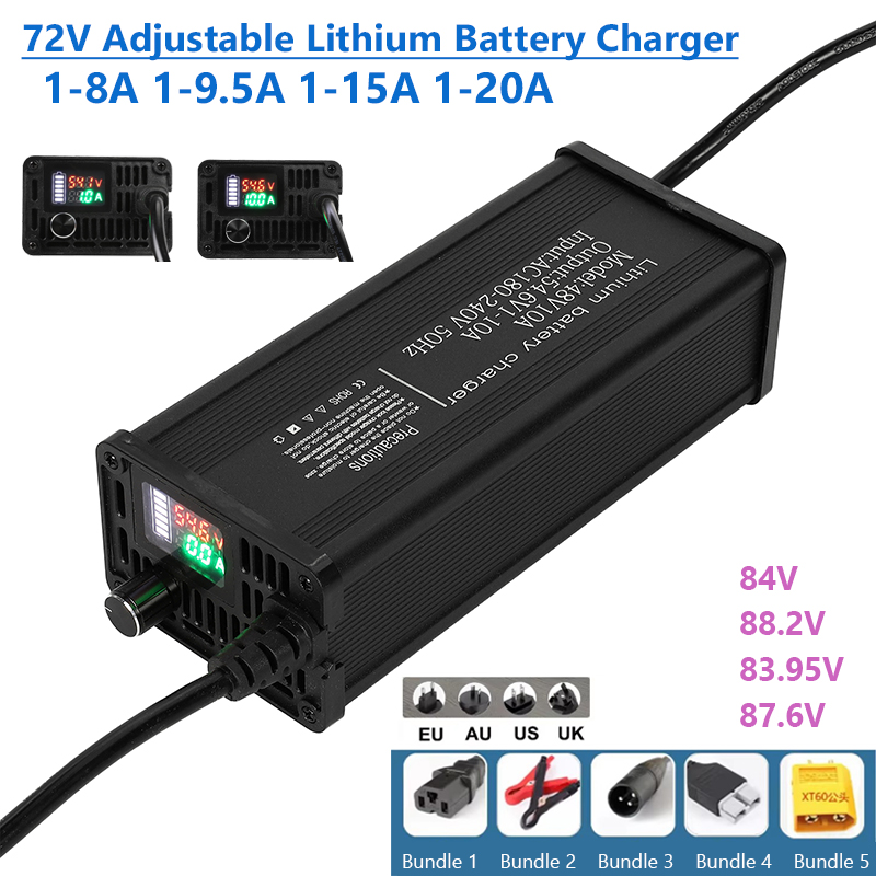 Caricabatteria al litio regola - 72V 15A Fast Charger recensione e prezzo