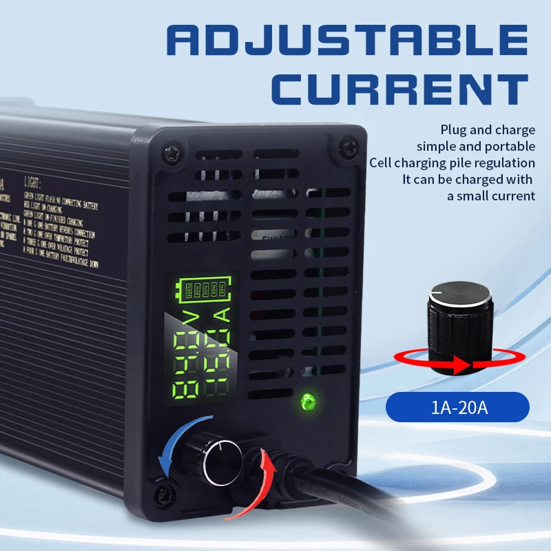 Caricabatteria al litio regola - 72V 15A Fast Charger recensione e prezzo