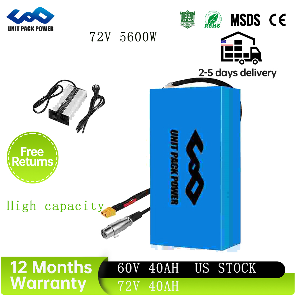 Batteria per E-bike 48V 40Ah 6 - 72V 40Ah Lifepo4 Battery Pack recensione e prezzo